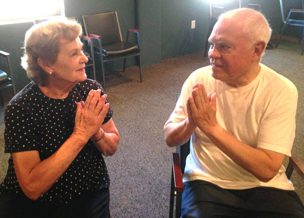 ROM Dance® class participants practice Soon We Connect as Friends movement