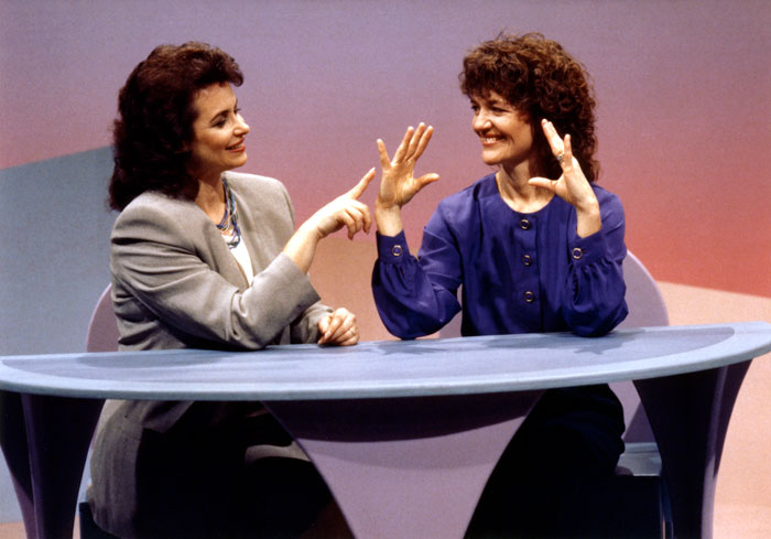 Diane Harlowe and Tricia Yu demonstrate the ROM Dance® hand exercises