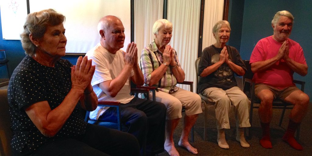 Class participants practice the ROM Dance®